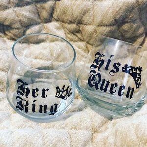Her King - His Queen Drinking Glassware